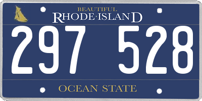 RI license plate 297528