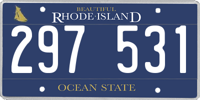 RI license plate 297531