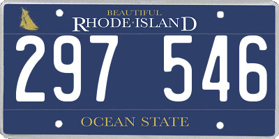 RI license plate 297546