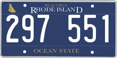 RI license plate 297551