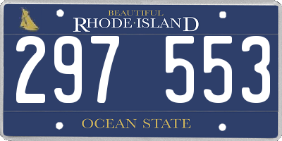 RI license plate 297553