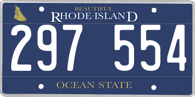 RI license plate 297554