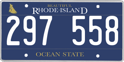 RI license plate 297558