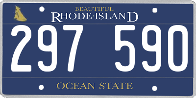 RI license plate 297590
