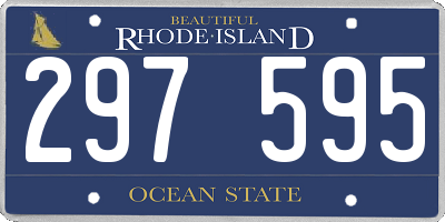 RI license plate 297595
