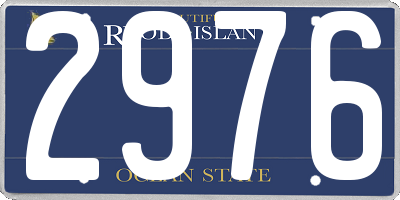 RI license plate 2976