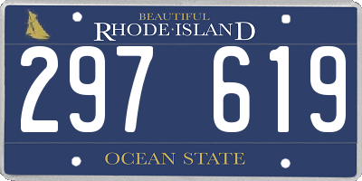 RI license plate 297619