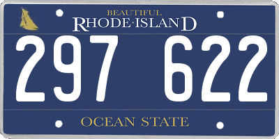 RI license plate 297622