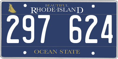 RI license plate 297624