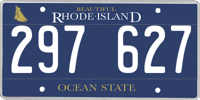 RI license plate 297627