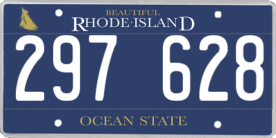 RI license plate 297628