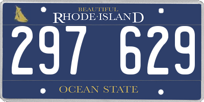 RI license plate 297629