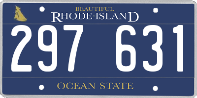 RI license plate 297631