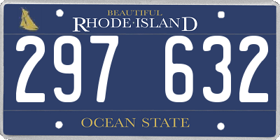 RI license plate 297632