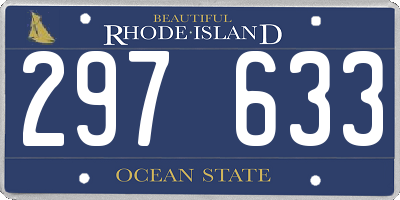 RI license plate 297633