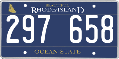 RI license plate 297658