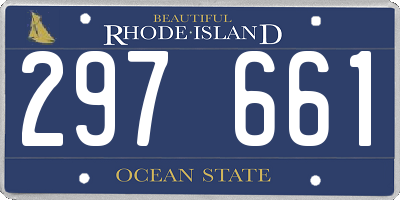 RI license plate 297661