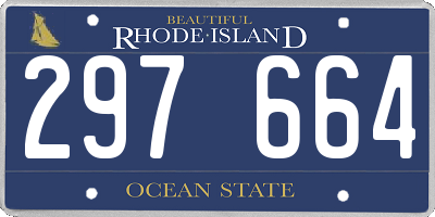 RI license plate 297664