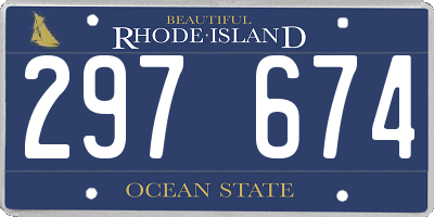 RI license plate 297674