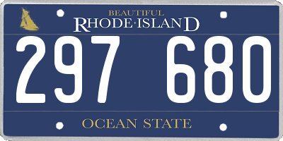 RI license plate 297680