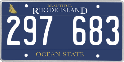 RI license plate 297683