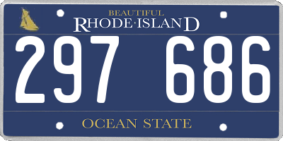 RI license plate 297686