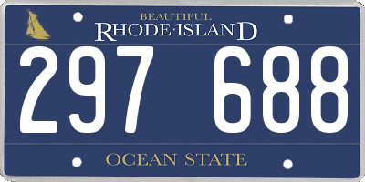 RI license plate 297688