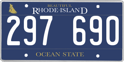 RI license plate 297690