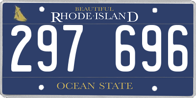 RI license plate 297696