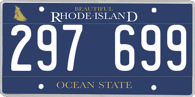 RI license plate 297699