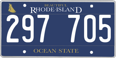 RI license plate 297705