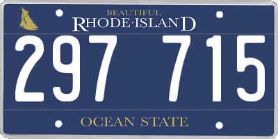 RI license plate 297715