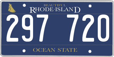RI license plate 297720