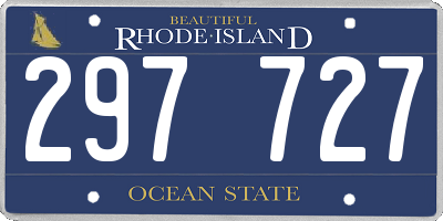 RI license plate 297727