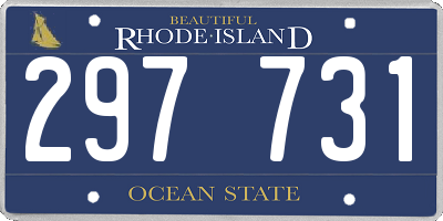 RI license plate 297731