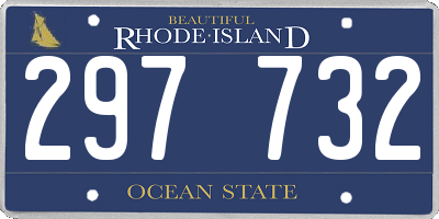 RI license plate 297732