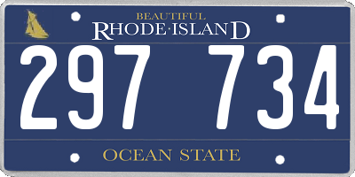 RI license plate 297734
