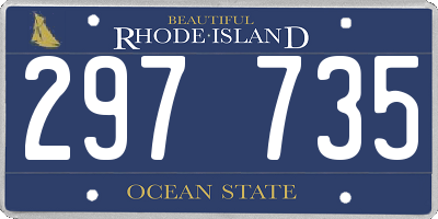RI license plate 297735