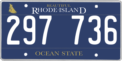 RI license plate 297736