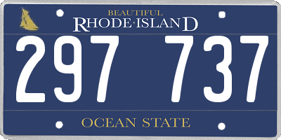 RI license plate 297737