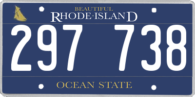 RI license plate 297738