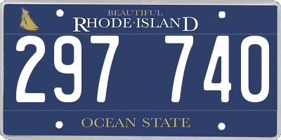 RI license plate 297740