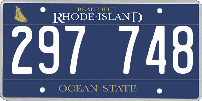 RI license plate 297748