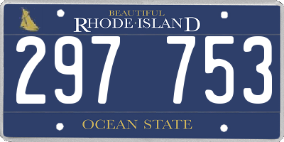 RI license plate 297753