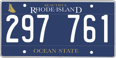 RI license plate 297761