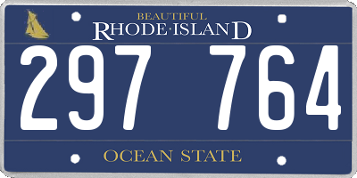 RI license plate 297764