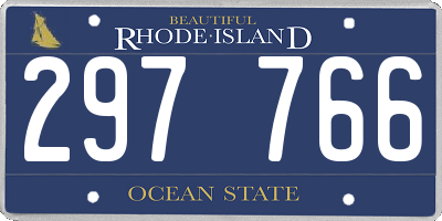RI license plate 297766