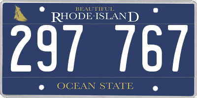 RI license plate 297767