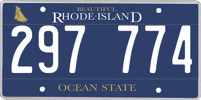 RI license plate 297774