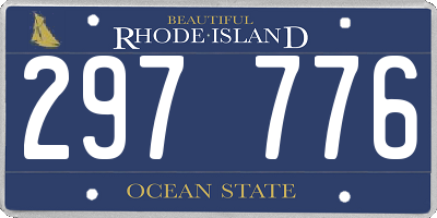 RI license plate 297776
